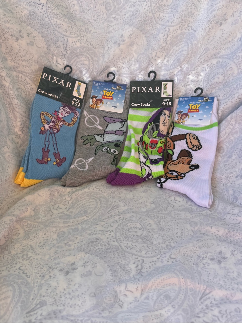 Toy Story Crew Socks (Pack of 4) Woody, Alien, Buzz & Slinky